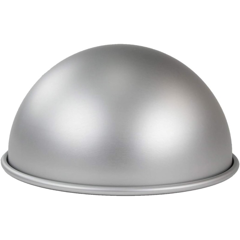 PME BALL084 Anodised Aluminium Hemisphere Cake Tin, Silver