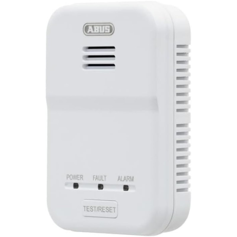 ABUS gas detector GWM100ME for gas heaters - natural gas (methane) / town gas - alarm volume 85 dB - white - 81443