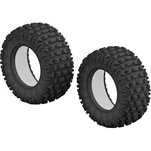 1/10 DBoots Fortress Short Course Front/Rear 3.0/2.2 Tyres and Inserts (2)
