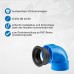 kör4u Siphon Sink Washbasin Seal, 40 x 50 mm, Black, Cuff, Rubber Sleeve, Rubber Nipple for Drain Pipe