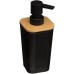 Naturéo Soap Dispenser 200 ml Black Polystyrene and Bamboo Dimensions 7.6 x 7.3 x 17.5 cm 5 five simply smart