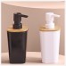 Naturéo Soap Dispenser 200 ml Black Polystyrene and Bamboo Dimensions 7.6 x 7.3 x 17.5 cm 5 five simply smart