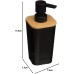 Naturéo Soap Dispenser 200 ml Black Polystyrene and Bamboo Dimensions 7.6 x 7.3 x 17.5 cm 5 five simply smart