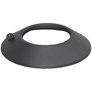 S&M 485602 Cover Enamelled Black Diameter 80 mm Rosette for Stove Pipe and Fireplaces Corrosion Resistant and Heat Resistant up to 900 °C Adjustable and Easy to Clean