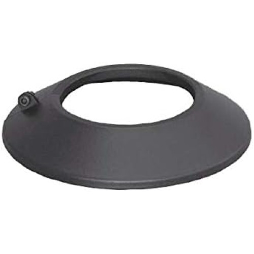 S&M 485602 Cover Enamelled Black Diameter 80 mm Rosette for Stove Pipe and Fireplaces Corrosion Resistant and Heat Resistant up to 900 °C Adjustable and Easy to Clean