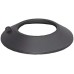 S&M 485602 Cover Enamelled Black Diameter 80 mm Rosette for Stove Pipe and Fireplaces Corrosion Resistant and Heat Resistant up to 900 °C Adjustable and Easy to Clean