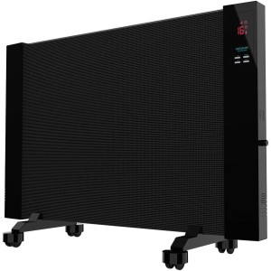 Cecotec Flachheizkörper mit Fernbedienung ReadyWarm 3000 Smart Now. 2000 W, Glimmer- Strahlungsplatte - Räder omnidirektional, Timer, 3 Modi und Überhitzungs- Sicherheitssystem, 15 m2