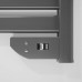 Cecotec ReadyWarm 9050 Twin Towel Steel Electric Bathroom Radiator 500 W 2 Modes Heating Aluminium Low Power Consumption IP24 LED Screen SmartTemp Dark Grey