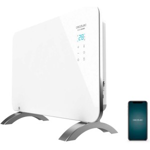 Cecotec Heating convector with glass plate ready warm 6650 crystal connection. 1000 W, WiFi control, adjustable thermostat, timer, floor stand, suitable for bathroom (IP24), silent