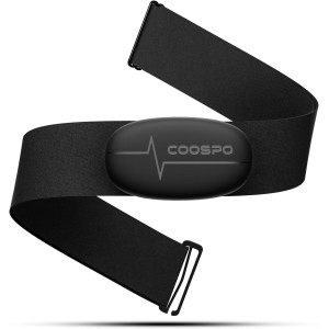 COOSPO H6M Heart Rate Monitor Heart Rate Strap Chest Strap Bluetooth ANT+ Connectivity Heart Rate Sensor ECG Measurement IP67 Waterproof Compatible with Wahoo, Elite HRV, Rouvy, Adidas Run, Kinomap,