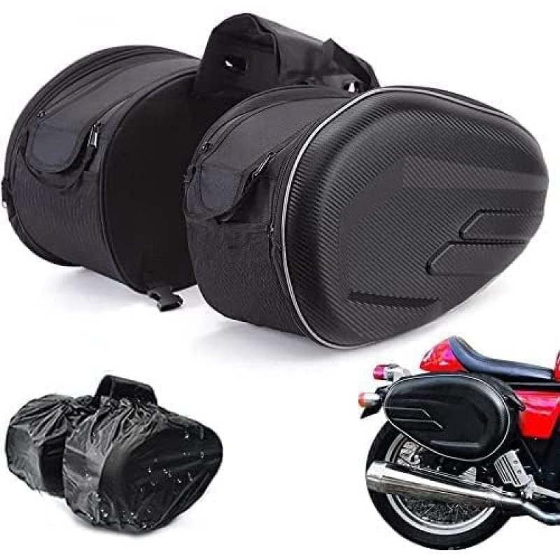 JFG Racing Waterproof Motorcycle Side Saddle Bags/Luggage Bags