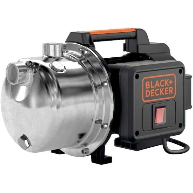 BLACK+DECKER BXGP1100XE 1100W Self Priming Clear Water Pump Max Flow 4600 L/h Max Head 45 m