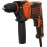 710W BEH710 1-Speed Hammer Drill (Hammer Drill, 13 mm Keyless Chuck, Constant Clockwise / Anti-clockwise Rotation, Grip Rubber Coating, Two-Handle, Includes 2 x HSS Drills, 2 x Masonry Drills)