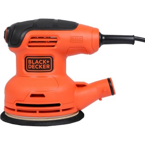 Black+Decker BEW210 Orbital Sander (230 W, Disc Diameter 125 mm, with Integrated Dust Extraction, for Sanding/Polishing, Velcro Fixing System, Includes 1 Sandpaper K120)