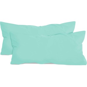 Npluseins 1331.1812 Cotton Pillowcases, Jersey, Various Colours, Pack of 2