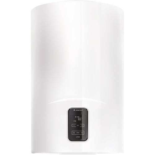 Ariston Lydos Plus - Electric Water Heater 50 Liters Vertical ‎‎‎45 x 47 x 52.8 cm, Electric Boiler with ECO EVO I-Memory, Water Plus and Showers Indicator Available for Greater Savings, Energy Class