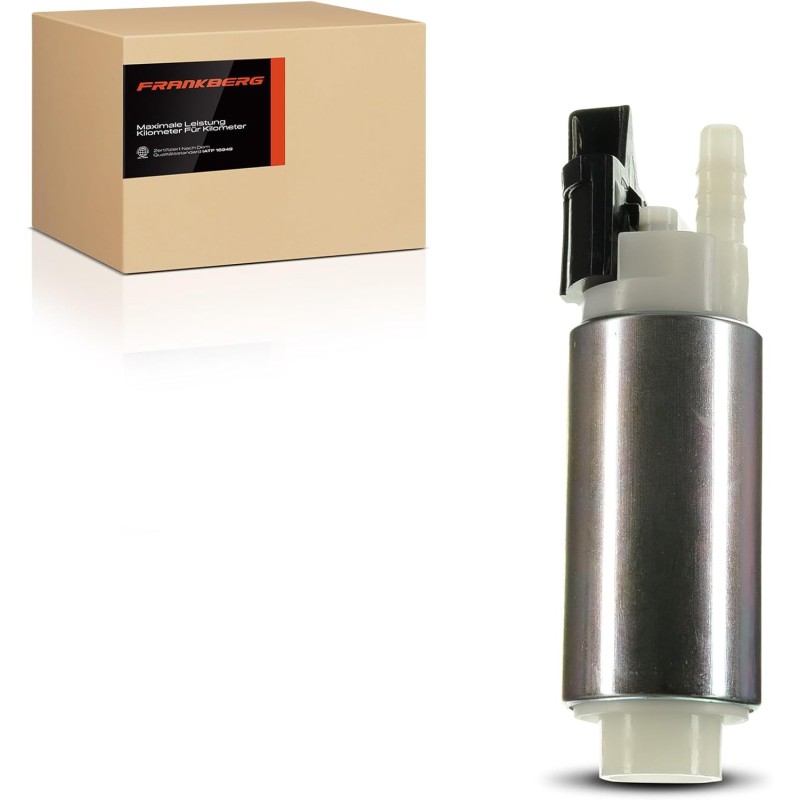 Frankberg горивна помпа бензинова помпа 12 V без филтър, съвместима с 307 3A/C Twingo I C06 307 Break 3E 307 CC 3B 307 SW 3H 807 EB 806 221 Zeta 22 Заменя # 1525H8
