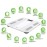 Digital Personal Scales Body Fat Scales Uten Bluetooth Body Scales Digital Body Analysis Scales with App Body Analysis Device Scales 180 kg 400 lb