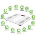 Digital Personal Scales Body Fat Scales Uten Bluetooth Body Scales Digital Body Analysis Scales with App Body Analysis Device Scales 180 kg 400 lb