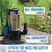 Güde 94639 Submersible Waste Water Pump GS 1103 PI, Immersion Depth Up To 7 m, Maximum Pumping Head 8 m, 1100 W, 20,000 l/h