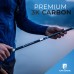 Alpin Loacker PRO Series Hiking Poles, регулируеми сгъваеми телескопични щеки с коркова дръжка, включващи аксесоари, изработени от здрав карбонов материал