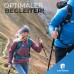 Alpin Loacker PRO Series Hiking Poles, регулируеми сгъваеми телескопични щеки с коркова дръжка, включващи аксесоари, изработени от здрав карбонов материал