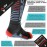 NV Compression 365 Cushion Socks – Black – Compression Sports Socks – for Running, Cycling, Triathlon, Gym