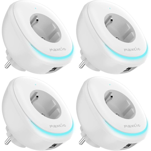 Maxcio Wlan Socket With Smart Lamp and 2 USB Ports