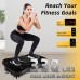 EVOLAND Vibration Plates, Vibration Fitness Equipment for Home Use, with Bluetooth Speaker, 5 Program Modes, 2 Resistance Bands, Vibration Fitness Trainer, 150 kg Maximum Load (B)