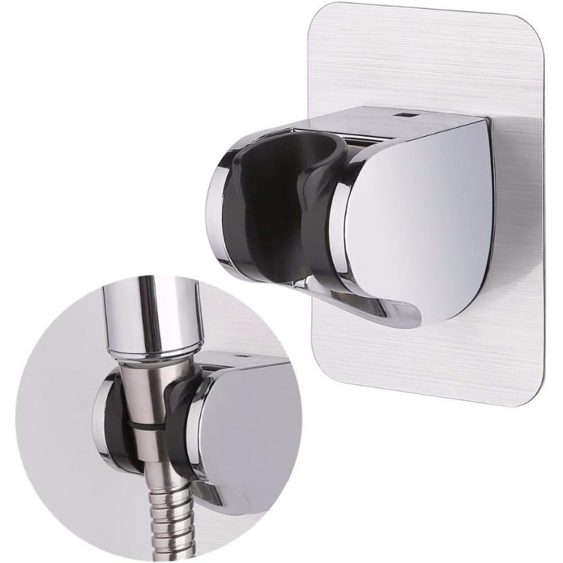 Clarmonde Clarmonde Hand Shower Holder No Drilling 3M Adhesive Angle Adjustable, 1 Piece