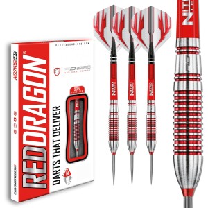 Red Dragon Reflex Tungsten Darts with Flights and Shafts (Steel Darts)