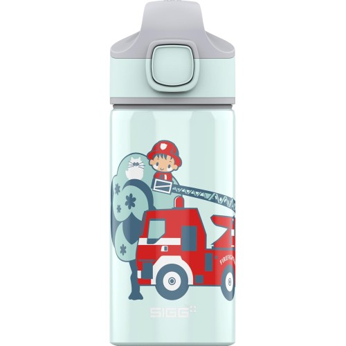SIGG - Alu Trinkflasche Kinder - Wasserflasche - Made In Switzerland - Mit Trinkhalm - Auslaufsicher - Federleicht - BPA-frei - ClimatePartner Zertifiziert - Schule & Sport - 0,4L