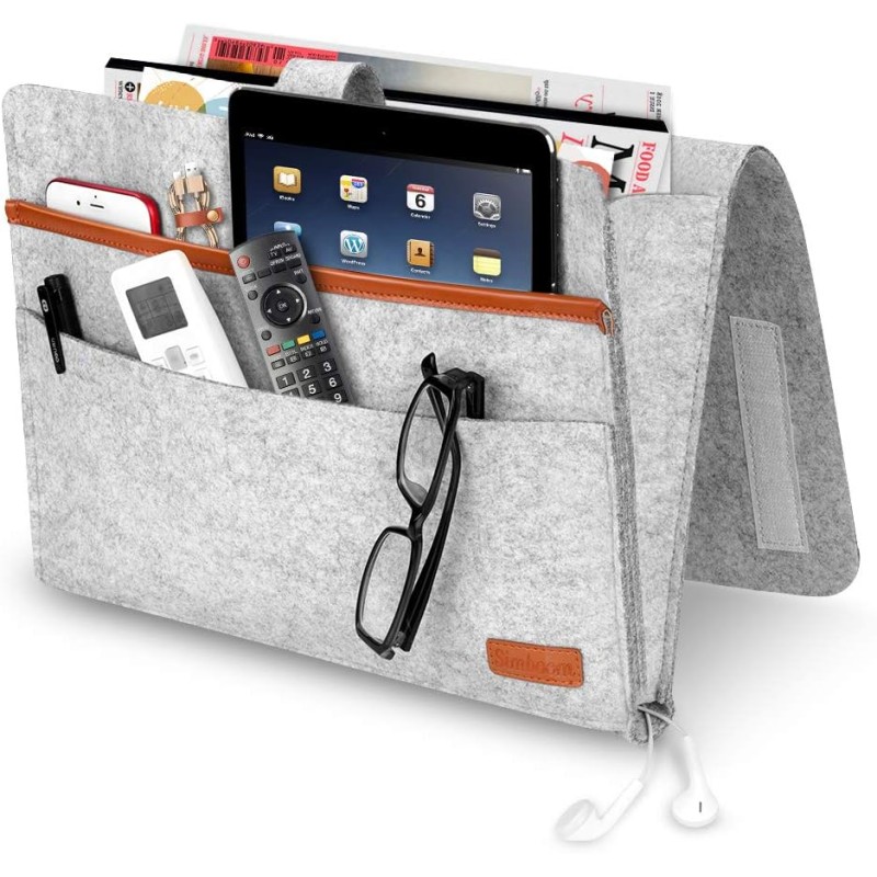 Simboom Bed Bag, Felt Bed Shelf Organiser