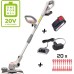 IKRA battery lawn trimmer IAT 20-1M incl. Battery, charger and 20x nylon knife.