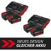 Original Einhell Starter Kit 2 x 3.0 Ah Batteries and Twincharger Power X-Change – Li-Ion, 18 V, 60 min Charging Time, Suitable for All Power X-Change Devices