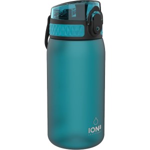 Ion8 Kinder Trinkflasche, 350ml, Auslaufsicher, Einhandöffnung, Sichere Verriegelung, Spülmaschinenfest, BPA-frei, Tragegriff, Klappdeckel, Leicht zu Reinigen, Klimaneutral