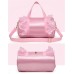 besbomig Princess Dance Bag Ballet Bag Shoulder Bag Sports Bag Pink Gift Dance Gym for Girls Pink