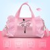 besbomig Princess Dance Bag Ballet Bag Shoulder Bag Sports Bag Pink Gift Dance Gym for Girls Pink