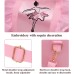 besbomig Princess Dance Bag Ballet Bag Shoulder Bag Sports Bag Pink Gift Dance Gym for Girls Pink