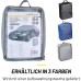 Dunlop Tarpaulin Car XL – Universal Car Cover – Tarpaulin 534 x 178 x 120 cm – Hail Protection Tarpaulin with Elastic Drawstring and Rings – Waterproof for Indoor and Outdoor Use – Grey