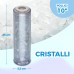 WK - 1 x 10 inch Anti-limescale Crystal Water Filter Cartridge - Maximum Protection Against Incrustation and Corrosion
