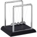Relaxdays Newton Pendulum, Classic Ball Pendulum, 5 Balls, Physics Decoration for Office & Desk, Ball Pendulum, Silver, HBT: 13.5 x 13.5 x 11.5 cm.