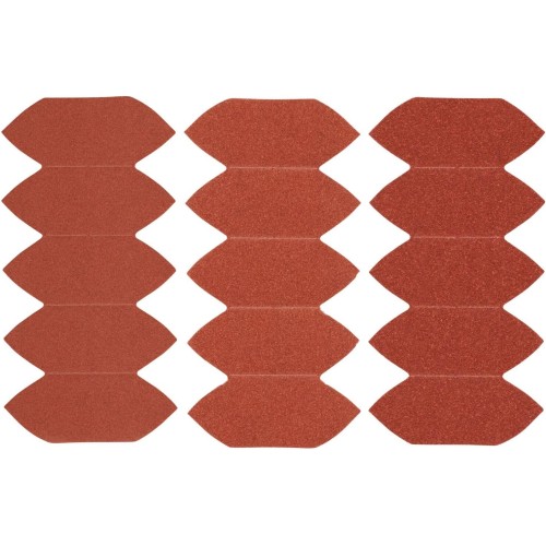 Stanley Mouse STA32477 Finger Sanding Grid (5x 120/180/240 Grit Medium / Fine Grit, with Velcro Fix, Suitable for Black+Decker Sanders)