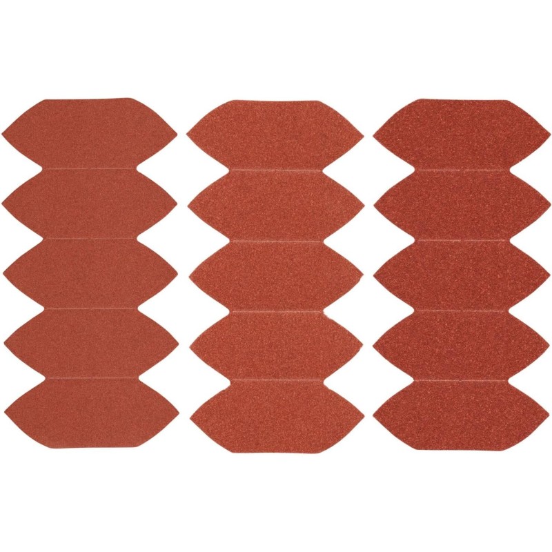 Stanley Mouse STA32477 Finger Sanding Grid (5x 120/180/240 Grit Medium / Fine Grit, with Velcro Fix, Suitable for Black+Decker Sanders)