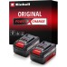 Einhell PXC Twin Pack 4.0 Ah Power X-Change Volks.Батерия (Li-Ion, 18 V, 2 x 4.0 Ah, подходяща за всички PXC устройства, проактивно управление на батерията, адаптирани към ситуацията цикли на зареждане