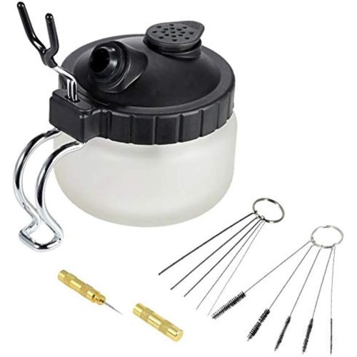 Ausuc Airbrush cleaning gun, 4-piece cleaning set with airbrush cleaning set, cleaning brush, cleaning needles, cleaning paddle