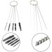 Ausuc Airbrush cleaning gun, 4-piece cleaning set with airbrush cleaning set, cleaning brush, cleaning needles, cleaning paddle