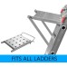 Hanging Step, Stable Work Platform for Hanging in Ladders, Stepladders, Ladders, Platform Ladders, Accessories, Max. Load 150 kg
