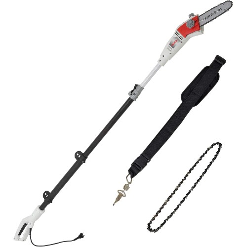 IKRA Electric Telescope Descaler IEAS 750, Working Height 4 m, 750 W, incl. 2 x saw chains and shoulder strap.