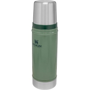 Stanley Classic Legendary Thermos Bottle, 473 ml, Keeps Hot or Cold for 15 Hours, Stainless Steel Thermos Flask, BPA-Free, Dishwasher Safe, Hammertone Green